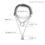 Chocker Sexy Heart Lock Key Neetid Black Goth Punk Chokers Gothic Choker kaelakee naistele Hip Hop Bondage Cosplay