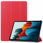 12,4-tolline kaitsekate, mis &uuml;hildub Samsung Galaxy Tab S8 tahvelarvuti&uuml;mbristega, millel on automaatne une &auml;ratus S8 punane
