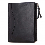 HUMERPAUL meeste rahakott RFID-kaitse vargusvastane skaneerimine meessoost nahast Biflod l&uuml;hike rahakott t&otilde;mblukuga m&uuml;ndi&uuml;mbris, vabaaja rahakott BP-BP812-must must