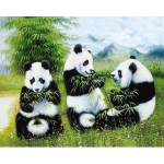 Isetehtud Panda 5D teemantmaalimine T&auml;isringikujuline puurloom Teemanttikand Ristpiste Mosaiikk Komplektid Vaik Seinakunst Kodu Kaunistus Full Round 60x90CM black
