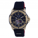 Bulova Marine Star avatud s&uuml;damega musta numbrilauaga automaatne sukelduja 98A272 200M meeste k&auml;ekell must