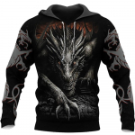 Mustvalge Tattoo Dragon 3D Prindiga Meeste Pusad Pusad Unisex Streetwear Pullover vabaaja avar jakk Spordidressid 4XL XXXL