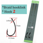 2tk karpkalap&uuml;&uuml;gi juukseriistad, valmis karpkalap&uuml;&uuml;gi konks Suurus 2#4#6#8 kalastustarbed, tarvikud Pesca