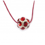 Les Tr&eacute;sors De Lily [R3245] - punane 'Sissi' kristallist kaelakee - 12 mm punane