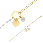 Les Tr&eacute;sors De Lily [R4983] - K&auml;sit&ouml;&ouml;na valmistatud h&otilde;bedast k&auml;ev&otilde;ru  Cl&eacute;opatra  valge kuld - 25x20 mm (tromboon) valge