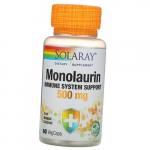 Monolauriin, Monolaurin 500, Solaray 60kaps (72411002) 60vcaps