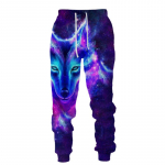 3D Wolf Graphic Prinditud vabaaja p&uuml;ksid Meeste Spordir&otilde;ivad Jooksup&uuml;ksid Pikad p&uuml;ksid Meeste &Otilde;ues Dressip&uuml;ksid Meeste Hip Hop p&uuml;ksid M