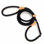 Reguleeritav kaelarihm Koerarihm Nailonist lemmikloomaplii jalutusrihm Koerarakmed Vastupidav k&ouml;isrihm Kergekaalulised koeratarvikud kassi kaelarihm diameter 0.6cm&Long 1.5m must