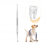 Erinevate nurkadega koerte hammaste skaleerija ja kaabitsaga lemmikloomade hambakivi eemaldaja topelt roostevabast terasest Te 307