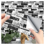 Halli triibulise plaadi kleebis K&ouml;&ouml;k Backsplash &Otilde;likindel vannituba Veekindel Kodukaunistused Seinakleebised Peel Stick Kunstimaaling 10cmX20cmX5pcs