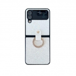 Luksuslik v&auml;rviline l&auml;ikiv s&auml;delev metallist r&otilde;ngasklambriga &uuml;mbris Samsung Galaxy Z Flip 4 3 l&ouml;&ouml;gikindla kaitsega tagakorpuse tarvikud for Galaxy Z Flip 3 lilla