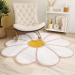 Lastetoa multifilmid voodivaibad libisemiskindlad suure alaga elutoa vaibad Lillekujulised &uuml;mmargused vaibad P&otilde;randamatid Diameter 100cm XL