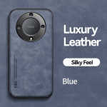 KEYSION Luxury nahast &uuml;mbris HONOR X9A 5G X9 5G pehmest silikoonist p&otilde;rutuskindel telefoni tagakaas Huawei Honor Magic 5 4 Lite 5G jaoks for Honor X9A 5G sinine