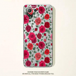 Punase roosi lilleline lilleline l&auml;bipaistev &uuml;mbris Xiaomi Poco X3 Nfc X3pro M3 F1 F3 jaoks Mi 11 12 13 11x 12x Pro 11 10 Lite 11t 10t Pro jaoks Xiaomi 12T