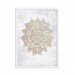 Kuldne Mandala Moodne Boho lillejooga seinakunst L&otilde;uendimaal Tr&uuml;ki plakat Kodukaunistuse pilt 21X30cm No Frame