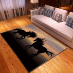 Moodne sisekujundus 3D Tapijt Diivan Gebied Tapijt Paarden Patroon Schoenendoos Mat Decor Voodikapp Keuken Tapijt Lasteaed Spelen Tapijten Voor Living kaamera 80x120cm