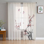 Ventilaator ploomioksa gradient t&uuml;llkardinad elutuppa r&otilde;du l&auml;bipaistev vookardin magamistoas k&ouml;&ouml;gis aknakatted rulood 1 PCS W100XH250cm