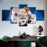 Prindid Kunst Seinal&otilde;uendimaal Kaasaegsed prindid kaunid koerav&auml;rvid Plakatid Pildid Seinakaunistus 40x60cm*2 40x80cm*2 40x100cm*1