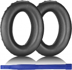 HD650 asendusk&otilde;rvapadjad Sennheiseri HD650/HD600/HD660S/HD565/HD545/HD535/HD6XX/HD58X/HD580 k&otilde;rvaklappide k&otilde;rvapadjadele(Proteiin nahk) must