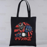 Mazinger Z mehaaniline kandekott Anime Robot Jaapani anime Shopping Must reisil&otilde;uendist kotid Eco Brother kohandatud ostukott 24*26cm