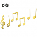 6 tk loominguline seinakleebis. Kolmem&otilde;&otilde;tmeline moodne fonogrammkleebis Muusikaklassiruumi seinakaunistused h&otilde;be