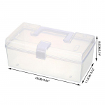 Maski hoiukast k&auml;epidemega Kodumajapidamises kasutatava tolmukindla suletud suure mahuga kasti veekindel tolmukindel hoiukarbi hoidik 23*11.5*9.5cm