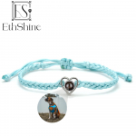 EthShine'i isikup&auml;rastatud 925 h&otilde;bedase ringiga fotok&auml;ev&otilde;ru projektsioon k&auml;ev&otilde;rud kohandatud fotok&auml;ev&otilde;ru paarile m&auml;lestuskingitus naistele Copper Bluek7D