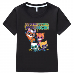 Uus m&auml;ng Super Kitties Kids T-s&auml;rk Suvine Puuvillane L&uuml;hikeste varrukatega Topid y2k &uuml;hes t&uuml;kis t-s&auml;rk poisile 10-aastasele t&uuml;drukule riided Anime T-s&auml;rk 120