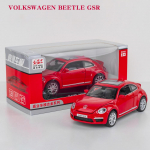 1:32 Scale Beetle GSR automudel, tagasit&otilde;mmatav akustilise-optika sulamist survevalu t&auml;navametallist &auml;riautode mudel, laste m&auml;nguasja sulamist automudel 1/32-15x7x5cm punane