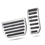 Nulla roostevabast terasest k&uuml;tuse gaasipedaaliga piduripedaalid Volvo S40 S60 S80L XC60 S60L V60 XC70 V70 AT automaatautole