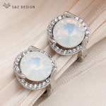 Moodsad &uuml;mmargused kristallist tilkk&otilde;rvar&otilde;ngad naistele pulmadeks, roosa kullav&auml;rvi ehted, kuubiktsirkooniumoksiid, k&otilde;rvatropi kingitus