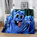 3D Grizzy ja Lemmingsi multikate tekk, pehme tekk koju Magamistoa voodi diivan Pikniku reisikontori kattetekk lastele 100cm x 150cm