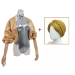 M&auml;ng Atomic Heart Cosplay Kost&uuml;&uuml;m Robot Twins Vasak ja Parem Twins Figuuri&uuml;likond Jumpsuit parukas Halloweeni peokomplektid L-(Suit+Wig)