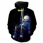 Undertale 3D-printidega kapuutsid M&auml;ng Stiil Skull Sans Kapuutsiga dressipluus Mehed Naiste Mood kapuuts Pullover Lapsed Poiss T&uuml;druk Hip-hop mantlid S