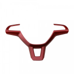 Auto rooliratta kaunistuse katte trimm sobib Skoda Kodiaq Octavia A7 Rapid Yeti Superb tarvikud ABS Chrome Carile punane