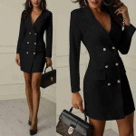 Elegantne kleit Naiste kleit Kontori vabaaja &uuml;likond Valge must kleit 2023 Slim Fit komplekt naiste kleit XL