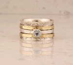 Valge CZ v&auml;&auml;riskivist s&otilde;rmus, Spinner Ring, kahe tooniga s&otilde;rmus, k&auml;sitsi valmistatud disainis&otilde;rmus, Statement s&otilde;rmus, Boho s&otilde;rmus, h&otilde;beehted 6.5