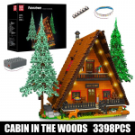 Mould King 16053 Streetview ehitusplokk MOC j&otilde;ulumaja metsas koos LED osadega mudel M&auml;nguasjad lastele j&otilde;ulukingid parkkoor