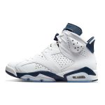 Air Jordan 6 Retro Midnight Navy 2022 Unisex tossud Valge CT8529-141 36.5