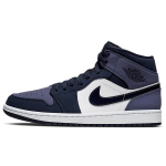 Air Jordan 1 Mid Sanded Purple Unisex tossud Obsidian Sanded-Purple-White 554724-445 47.5