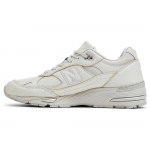 New Balance 991 Valmistatud Inglismaal Kaasaegne Luxe Meeste Tossud Valge Helehall Kuukiir M991OW 42
