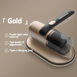 K&auml;sitolmuimeja kaasaskantav juhtmevaba tolmueemaldusvarustus kodune diivanilesta m&otilde;&otilde;tur UV-valgusega madratsite jaoks kuld