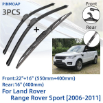 For Land Rover Range Rover Sport 2006-2011 Eesmised tagumised klaasipuhasti terad Harjad L&otilde;ikeritarvikud J Konks 2006 2007 2008 2009 2010 2011