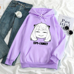 Jaapani Unisexga Spy X Family Huppar Harajuku Unisexga Pikkade Varrukatega Kawaii Huppariga Fliis Naistele Unisex S&uuml;gis Talv Soe Hoidmine &Uuml;ler&otilde;ivad L