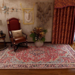 T&uuml;rgi etnilise stiili vaip P&auml;rsia maa retro elutuba diivanilaua tekk Kodu Magamistoa vooditekk paksendatud 80*120cm