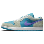 Air Jordan 1 Low SE Aquatone Concord Meeste Tennised Sinine Pistaatsiapruun-K&uuml;lm Ps&uuml;hhikiline-Lilla DX4334-300 43