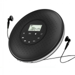 Kaasaskantav CD-m&auml;ngija 3,5 mm juhtmega k&otilde;rvaklappidega toetab TF-kaarti MP3-muusikam&auml;ngija AB kordusfunktsioon must