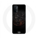 &Uuml;mbris Oppo A74 5G logoga Cobra Kai seeria plakati jaoks