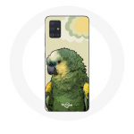 &Uuml;mbris Samsung Galaxy A71 Amazon Parrots Green jaoks