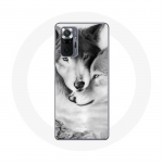 Coque pour Xiaomi Redmi Note 10 Pro Loup Duo animaux